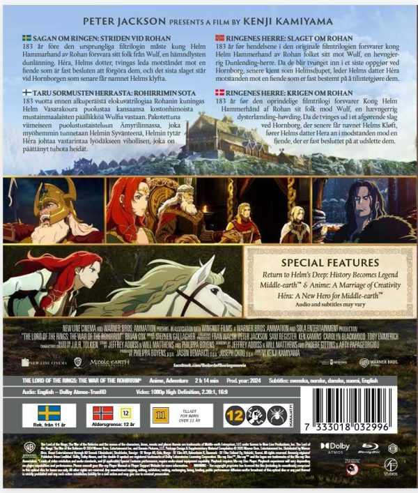TARU SORMUSTEN HERRASTA: ROHIRRIMIN SOTA - BLU-RAY